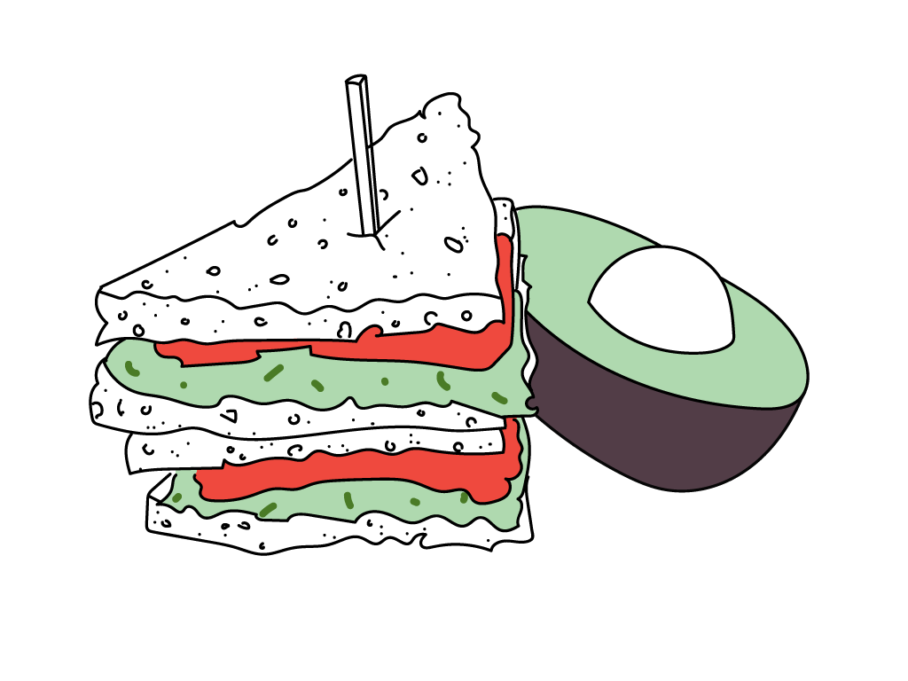 Avocado-Lachs Sandwich