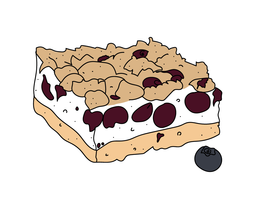 Blaubeerstreusel